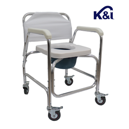 [KI1114KD] Silla de baño con inodoro y ruedas. KI